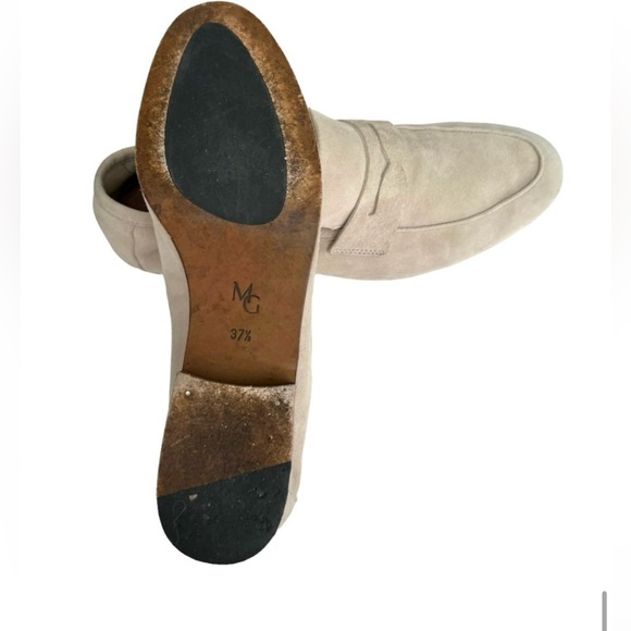 M. Gemi Beige Sand Suede Leather Loafers Flats Made in Italy Women’s Size 37.5 - Picture 5 of 5